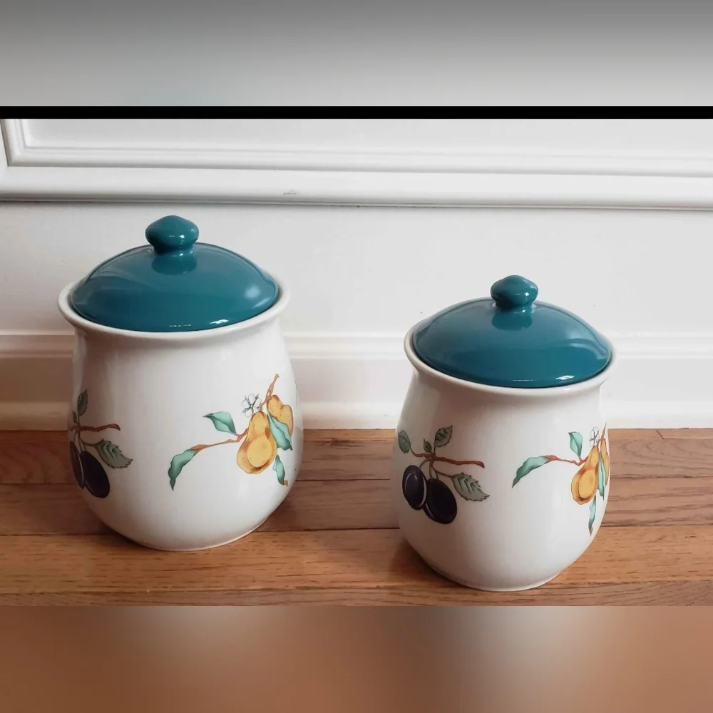Tabletops Unlimited Fruit Kitchen Canister Set
